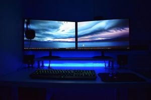 dual screens, dual computer monitors