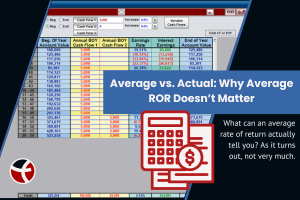 Average vs actual ROR